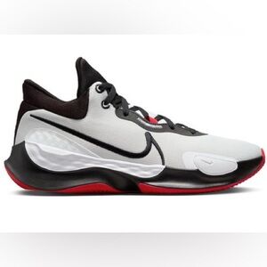 Nike Renew Elevate 3 Mens White Red Black Basketball Sneaker Shoes DD9304-100